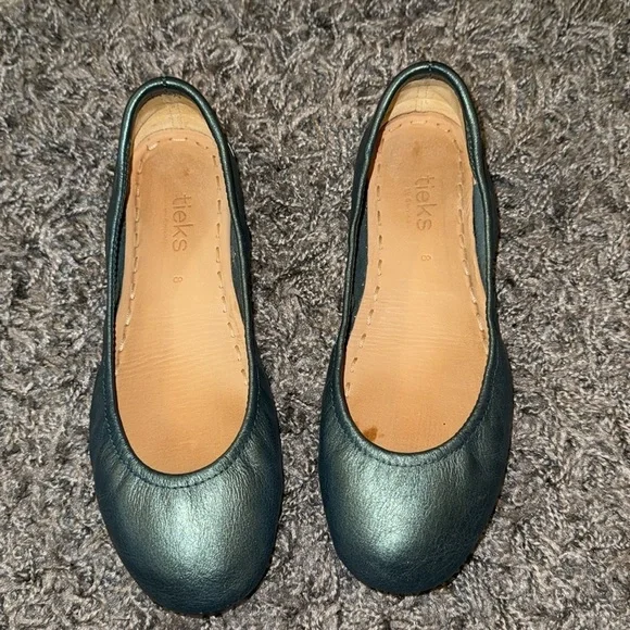 Tieks Tahitian Pearl Leather Ballet Ballerina Flats Shoes Limited Edition - Picture 3 of 17